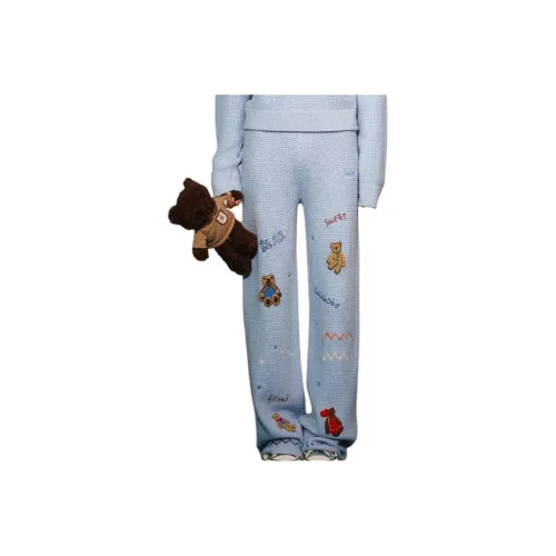 LALABOBO Blue Women's Casual Pants LALABOBO Синий Женские Повседневные Брюки