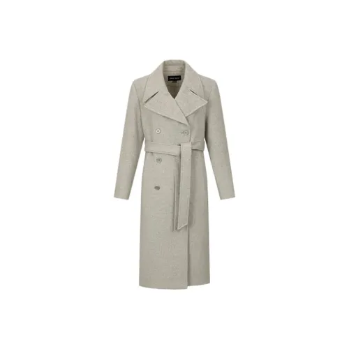URBAN REVIVO Хаки Серый Женский Пальто