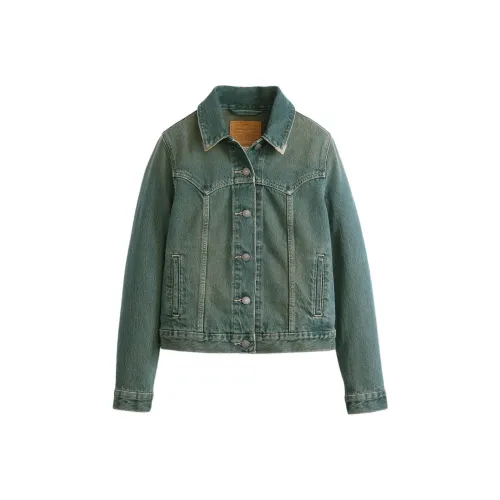 Levis Blue Women's Denim Jackets Левис Синий Женские Джинсовые Куртки