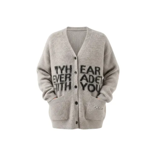 MIORGERSY [Французский шик | Металлический логотип съемная версия цвет хаки] Унисекс трикотаж