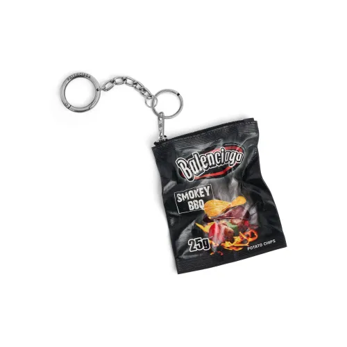 Balenciaga Телячья кожа Металлические брелоки Мужской Черный