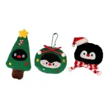 Рождественские деревья Пингвин + Венок Пингвин + Шарф Пингвин