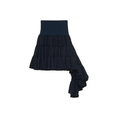 LOEWE Совместное издание Повседневные короткие юбки Женские Морской синий