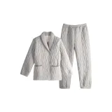 Женский, элегантный, серый