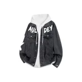 Чёрный Серый (Одиночное пальто)