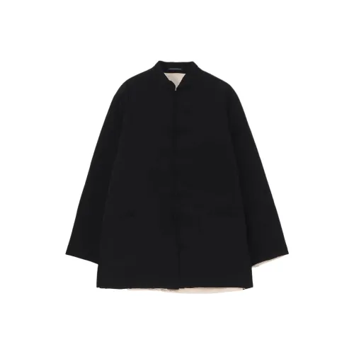 Yohji Yamamoto Pour Homme FW25 TA Tuxedo Воротник-стойка Двусторонний Утепленный Блоуз Рубашка Мужская