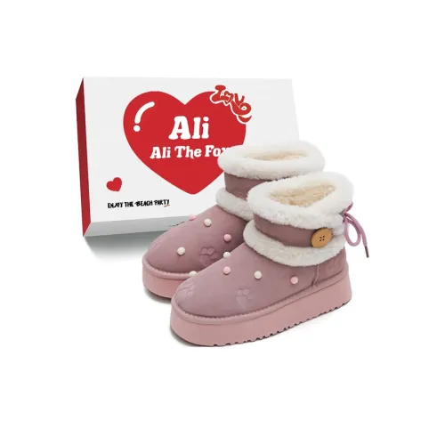 Али Тх Фокс Сладкий стиль Термический Юность Анти-Аджинг Короткие Снежные ботинки Женские