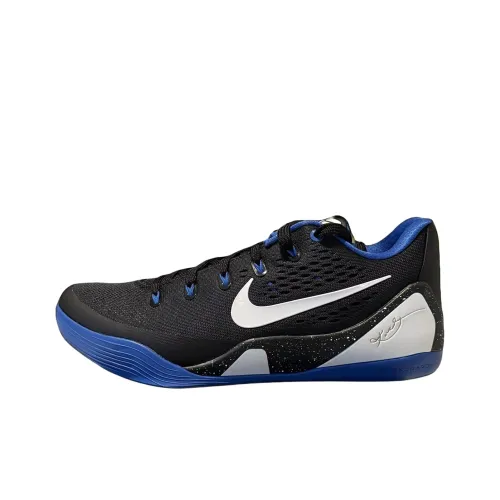 Nike Kobe 9 Low Топ Баскетбольные кроссовки Унисекс Черный