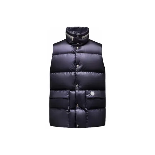 MONCLER GENIUS Темно-синий Мужской Пуховый жилет
