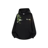 Черный улучшенный свитшот из утиного пуха