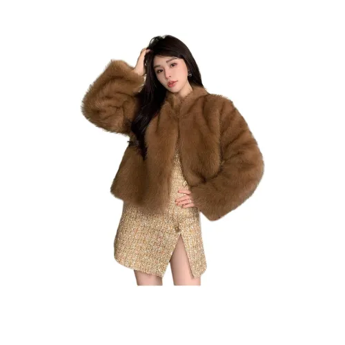 Sky Swan Velvet Feel Coat Women's