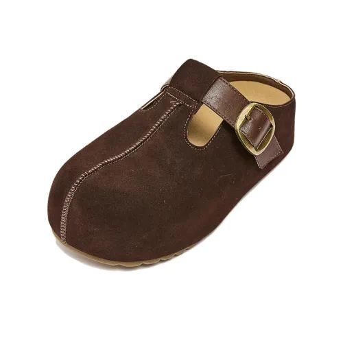 SANFU Кожаный пэчворк противоскользящие домашние тапочки для женщин