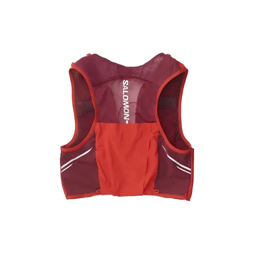 SALOMON Полиамид Рюкзак Мужской Огненно-красный Смесь с Каберне Совиньон