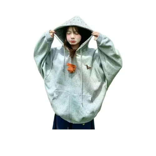 GUOZHEN Серый Женский Свитшот