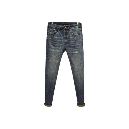 YONGYAN Синий Мужской Джинсы