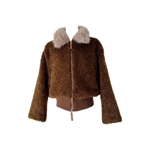 GRAYISMOON Вельвет Feel Пальто Женское