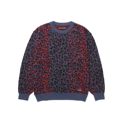 WACKO MARIA FW25 Леопард Мохер Жаккард KNIT Свитер Унисекс