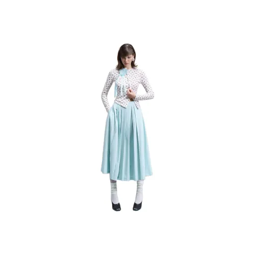 RDRE Аква Зеленый Женская Повседневная Длинная Юбка