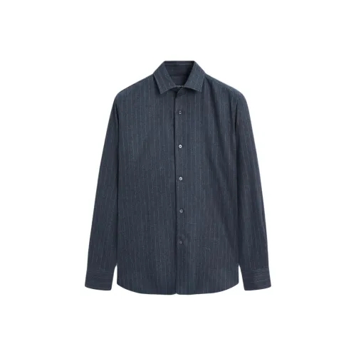 Massimo Dutti Мужские Синие Рубашки