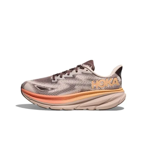 HOKA ONE ONE CLIFTON ONE 9 Низкие Беговые Кроссовки Женские Коричневые