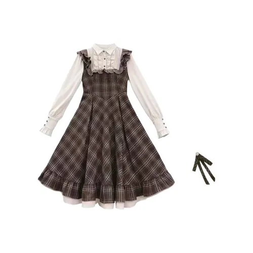 Frustration Garden Длинное платье с длинными рукавами женское