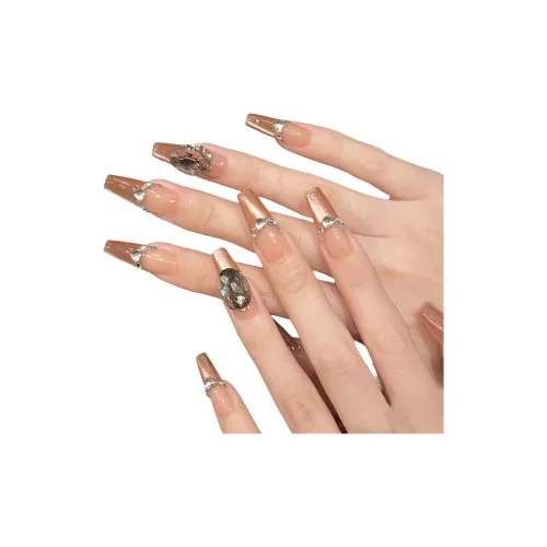 XIAMEIYU WANWAN And Gentle Breeze Soft Brightening Стеклянные бусины Боковая сторона Свет Кошачий глаз False Nail