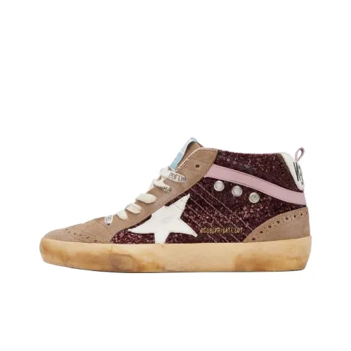 Golden Goose Mid Star MID Топ Скейтборд Кроссовки Женские Тауповый