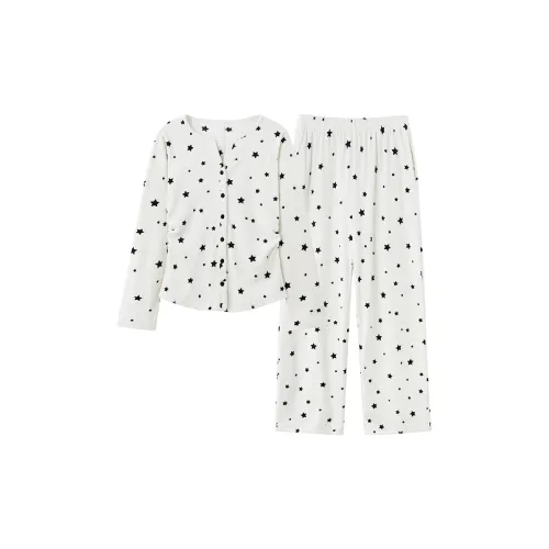 XIAFENYAN Абрикос Женские Пижамные Комплекты