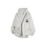 Абрикосовый жилет + белый, серый вереск, флисовая подкладка, свитшоты и толстовки - черный демон