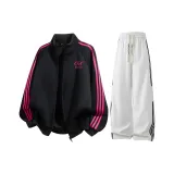 Чёрный + Белый Серый K [с флисовой подкладкой, улучшенный]