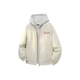 Куртка с воротником-стойкой цвета экрю