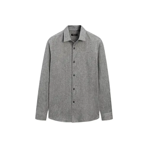 Massimo Dutti Серые Мужские Рубашки