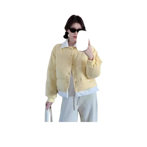 GUOZHEN Желтый Женские пуховики