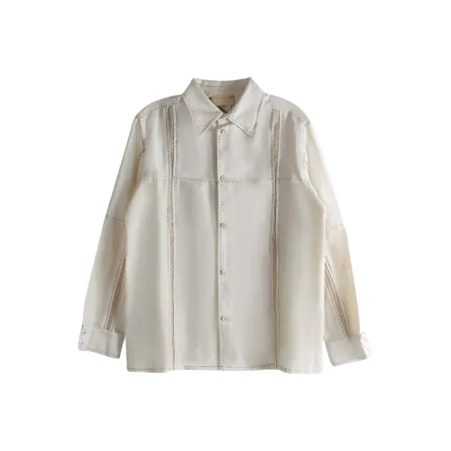 COMMUNS Серый Белый Женские Рубашки