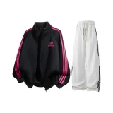 Чёрный + Белый Серый K [с флисовой подкладкой, улучшенный]