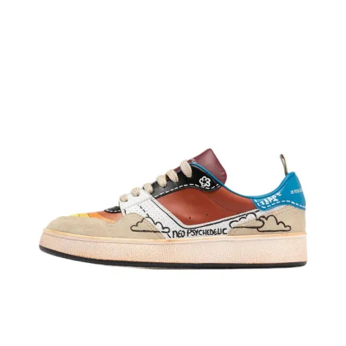 Officine Creative Femme Neo Psychedelic Sun 241 Скейтборд Кроссовки Женские Бежевый Коричневый