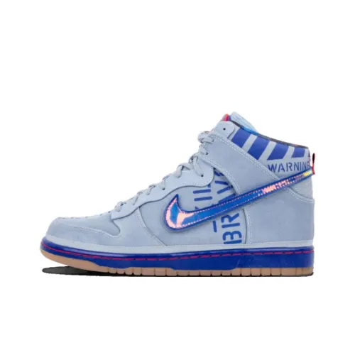 Nike Dunk Galaxy High Top Скейтборд Кроссовки Мужские Синие