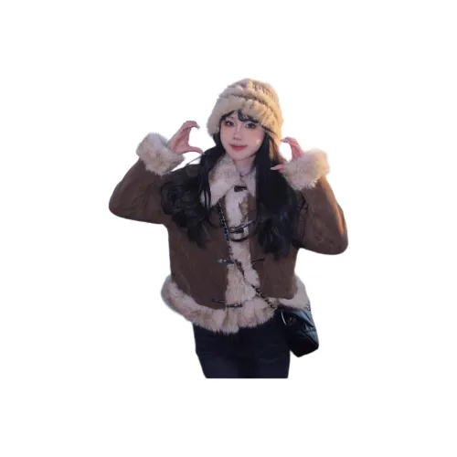 Si Bei'er Вельвет Feel Пальто Женское