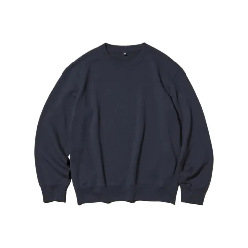 UNIQLO Темно-синий синий унисекс свитшоты