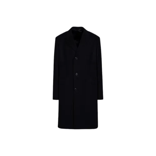 PRADA Мужское черное пальто