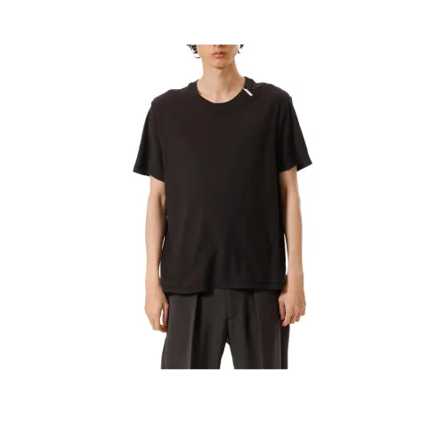 ATTACHMENT Черный Унисекс T-рубашки