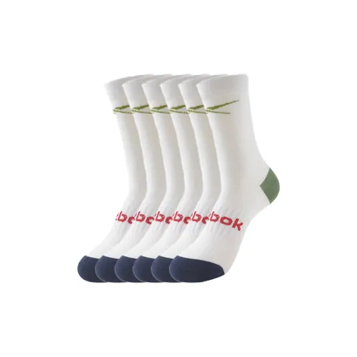 REEBOK 6 пар Смешанные цветовые унисекс носки MID до икры