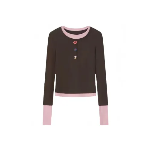 JOSR Коричневый Женский Трикотаж