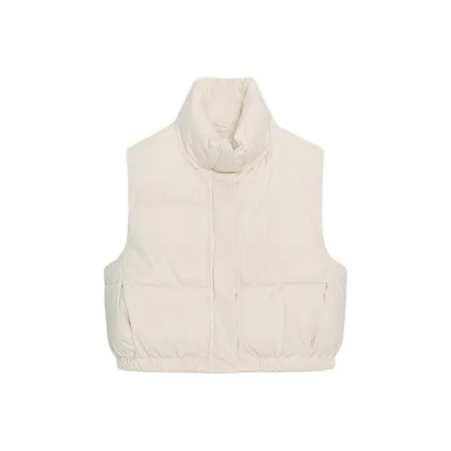 ZARA Collaboration Светлый Бежевый Женские Жилеты