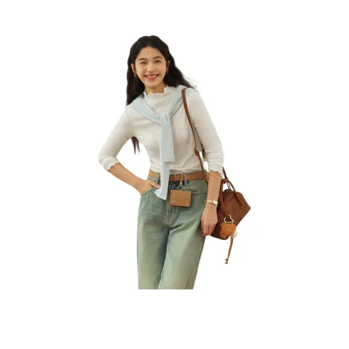 SEM R Длинный рукав Т-рубашка Женская