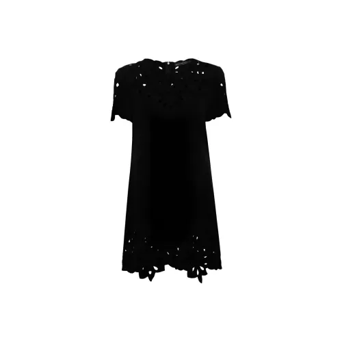 ERMANNO SCERVINO Короткое платье с короткими рукавами женское черное