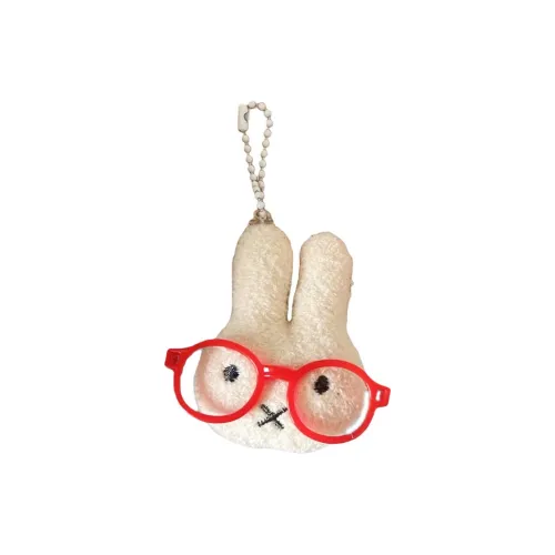 MENGXIAOZAI Винтажный красный стеклянный брелок с кроликом плюшевая подвеска 6 см высота