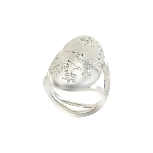 Mouhooland 925 стерлинговое серебро кольца с покрытием из белого золота унисекс