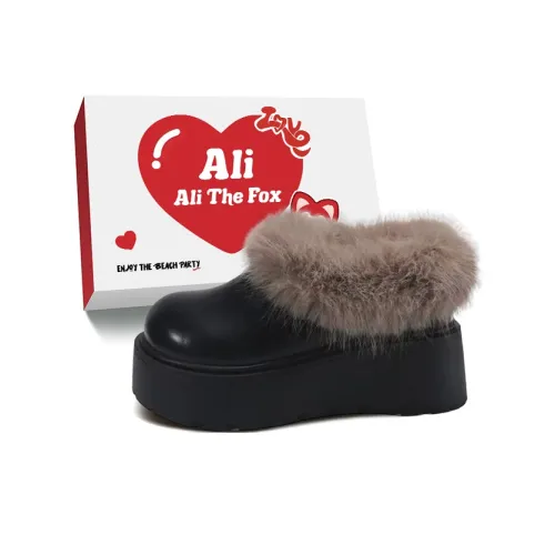 Али Тх Фокс Винтаж Классический Плюшевый Термический Ботинки Ankle Длина (Длина Размер) Снежные Ботинки Женские