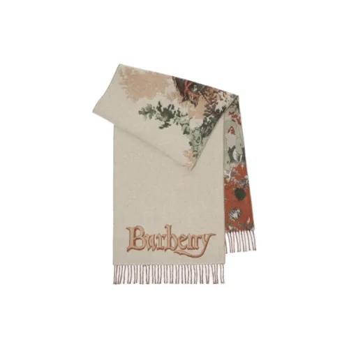 Burberry Кашемир Вязаные шарфы Унисекс Фарфорово-белый